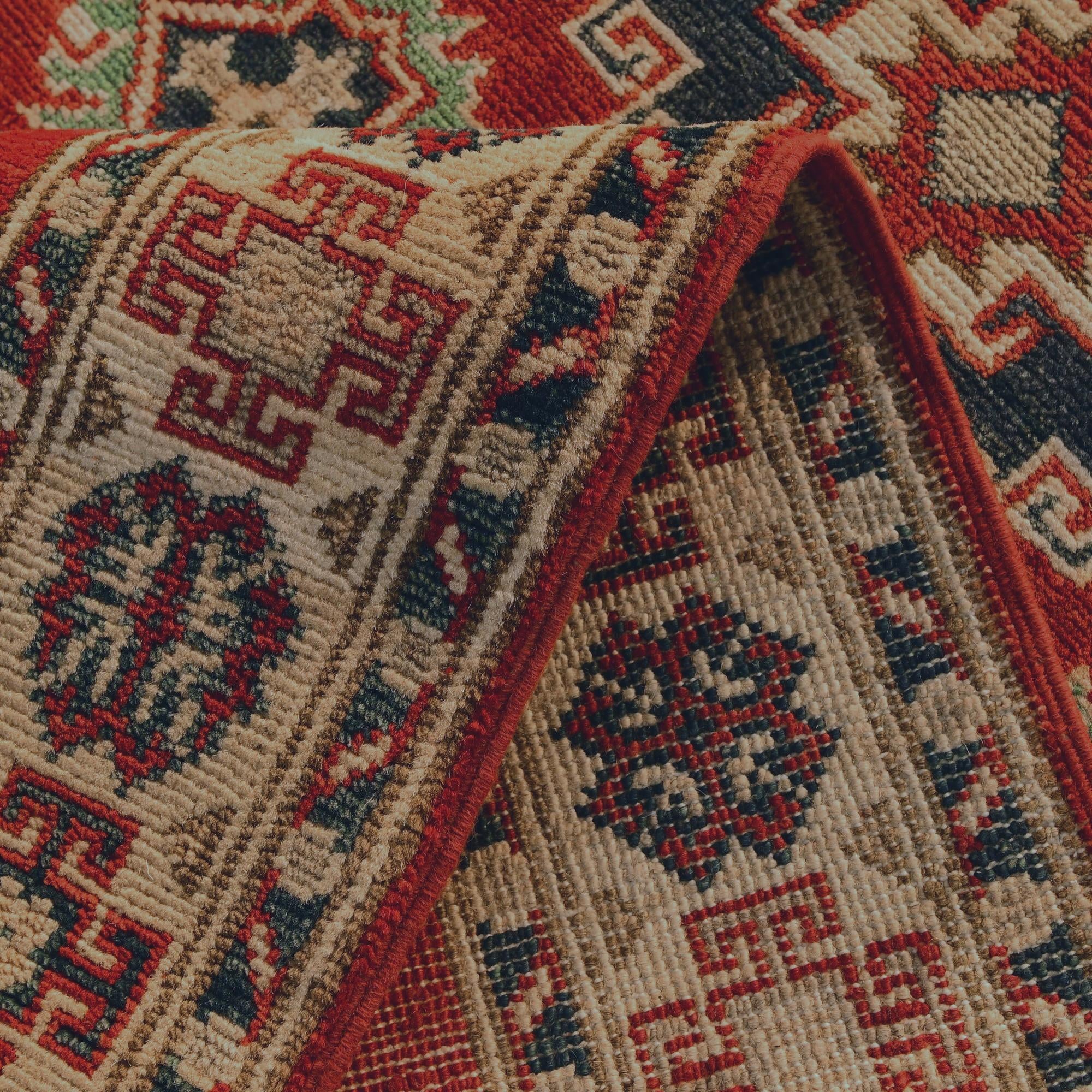 2' 8 x 6' 6 Hand Knotted Kazak Runner Rug
