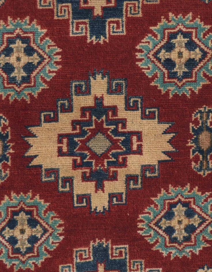 Detail image of 2' 8 x 6' 6 Hand Knotted Kazak Runner Rug