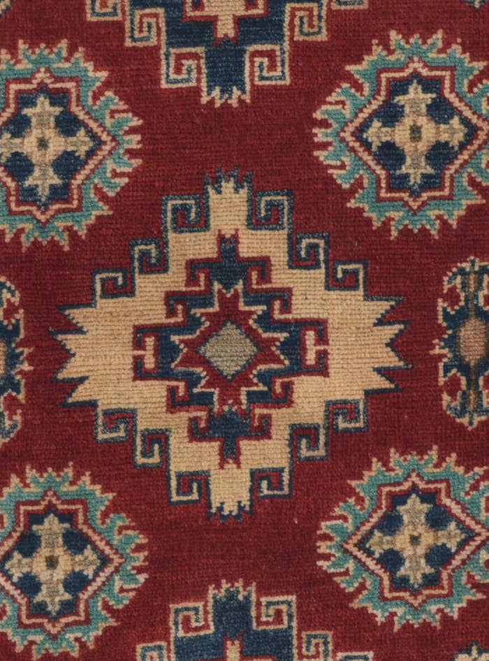 Detail image of 2' 8 x 6' 6 Hand Knotted Kazak Runner Rug
