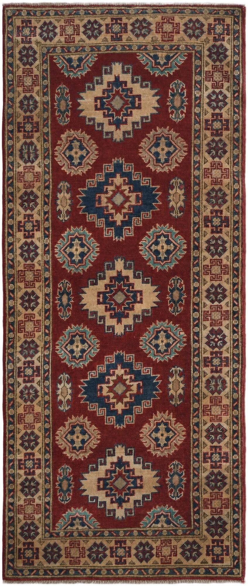 2' 8 x 6' 6 Hand Knotted Kazak Runner Rug