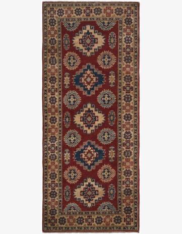 2' 8 x 6' 6 Hand Knotted Kazak Runner Rug
