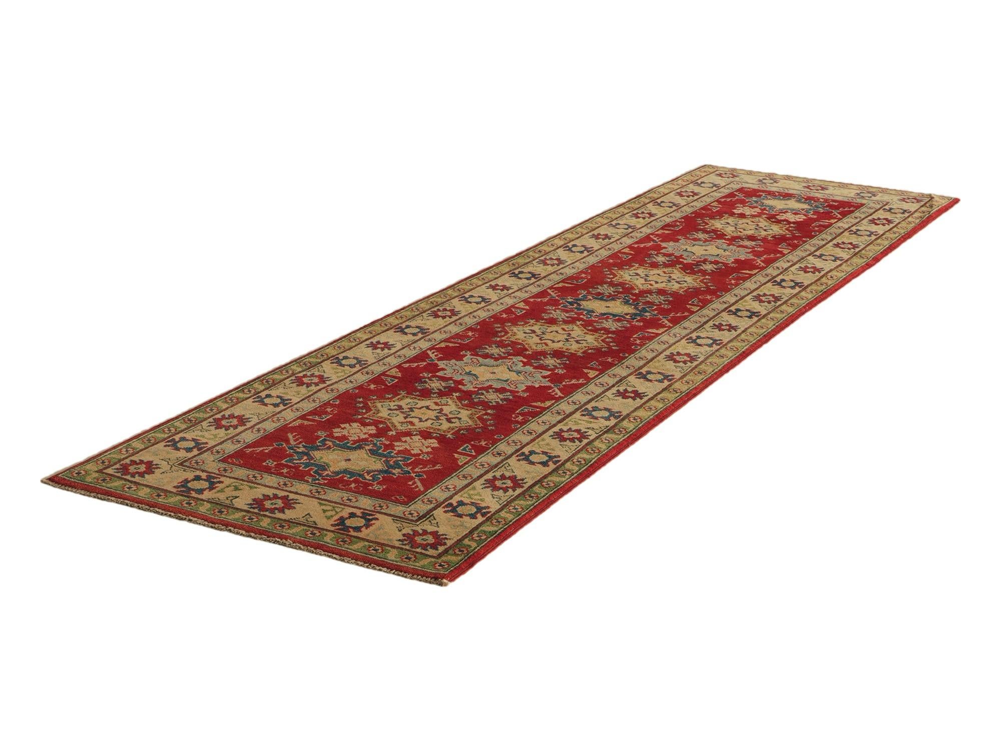 Detail image 4 of 11: 2' 8 x 9' 10 Hand Knotted Kazak Runner Rug