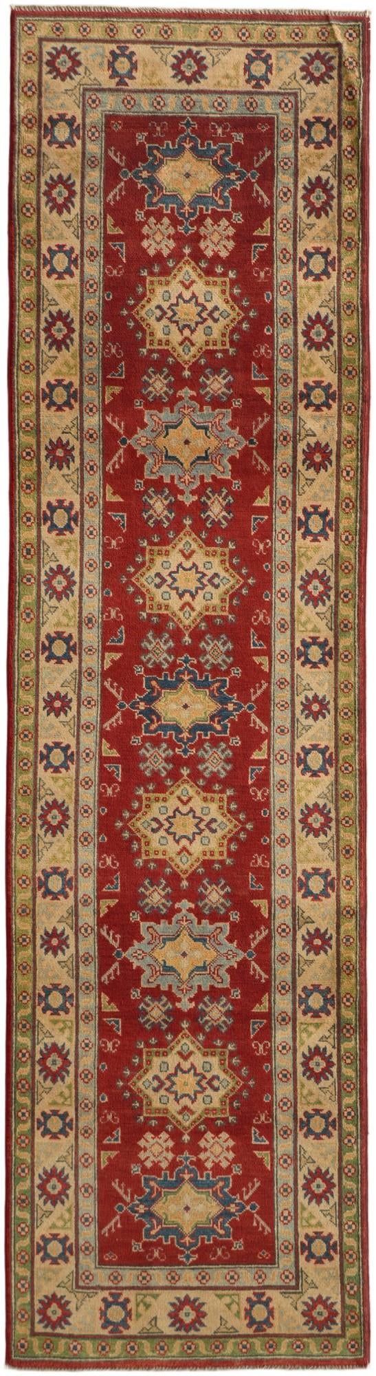 Detail image 2 of 11: 2' 8 x 9' 10 Hand Knotted Kazak Runner Rug