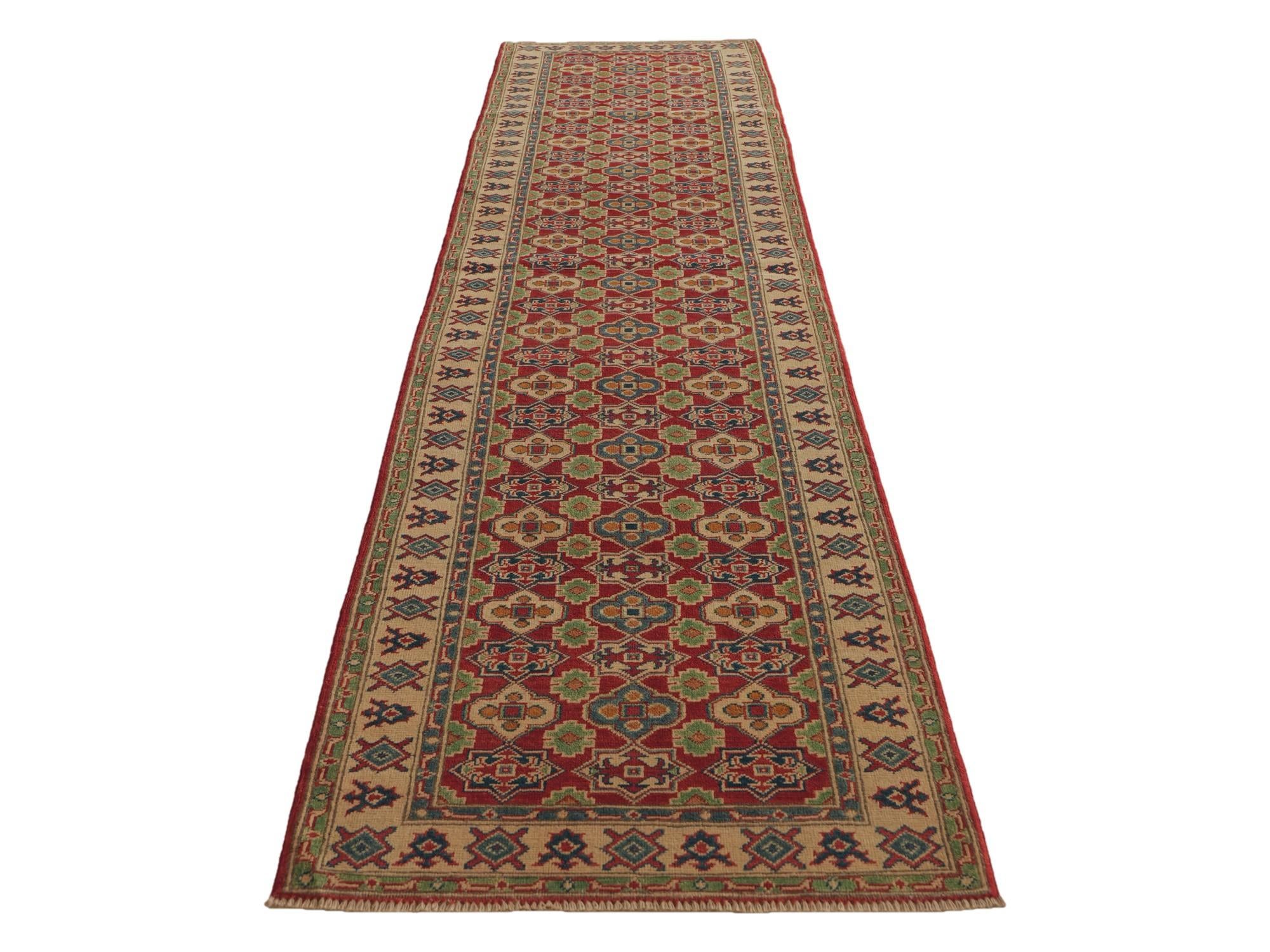 Detail image 5 of 10: 2' 10 x 12' 10 Hand Knotted Kazak Runner Rug