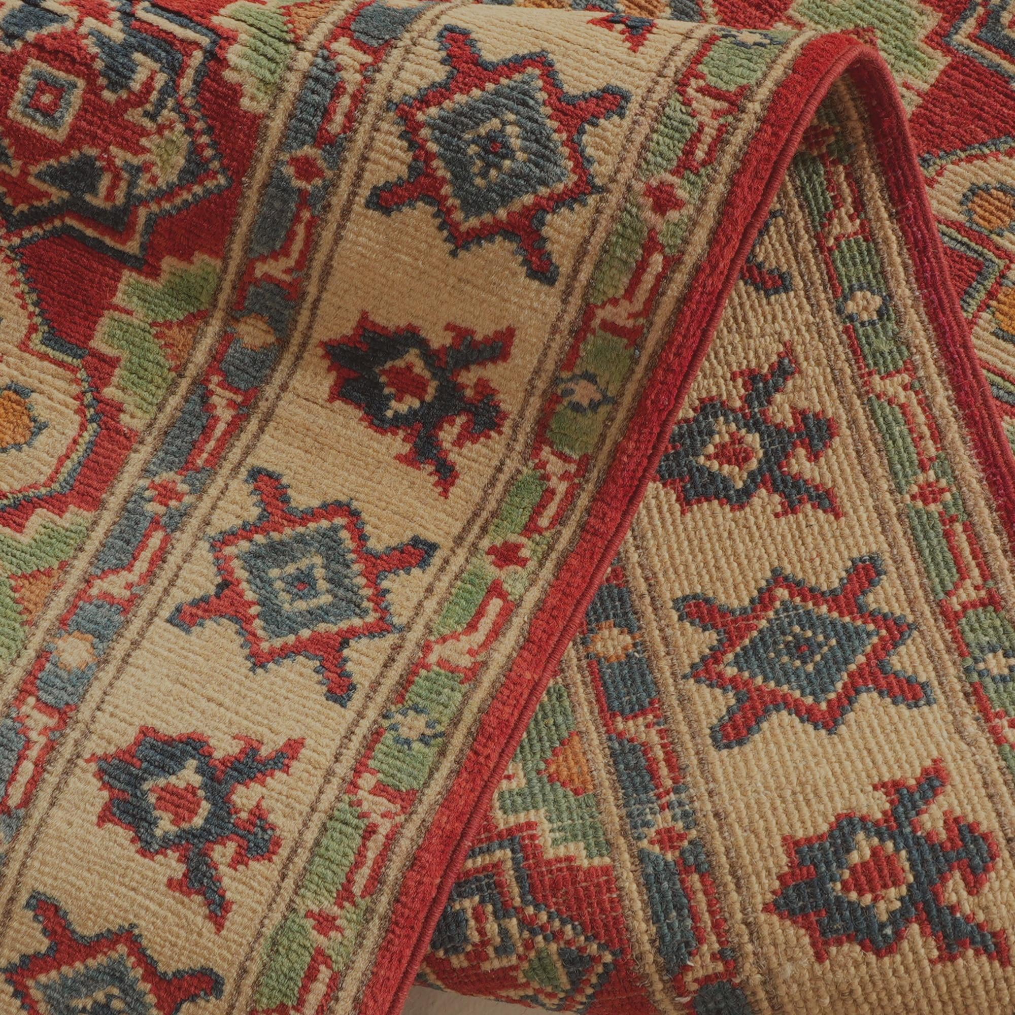 Detail image 8 of 10: 2' 10 x 12' 10 Hand Knotted Kazak Runner Rug
