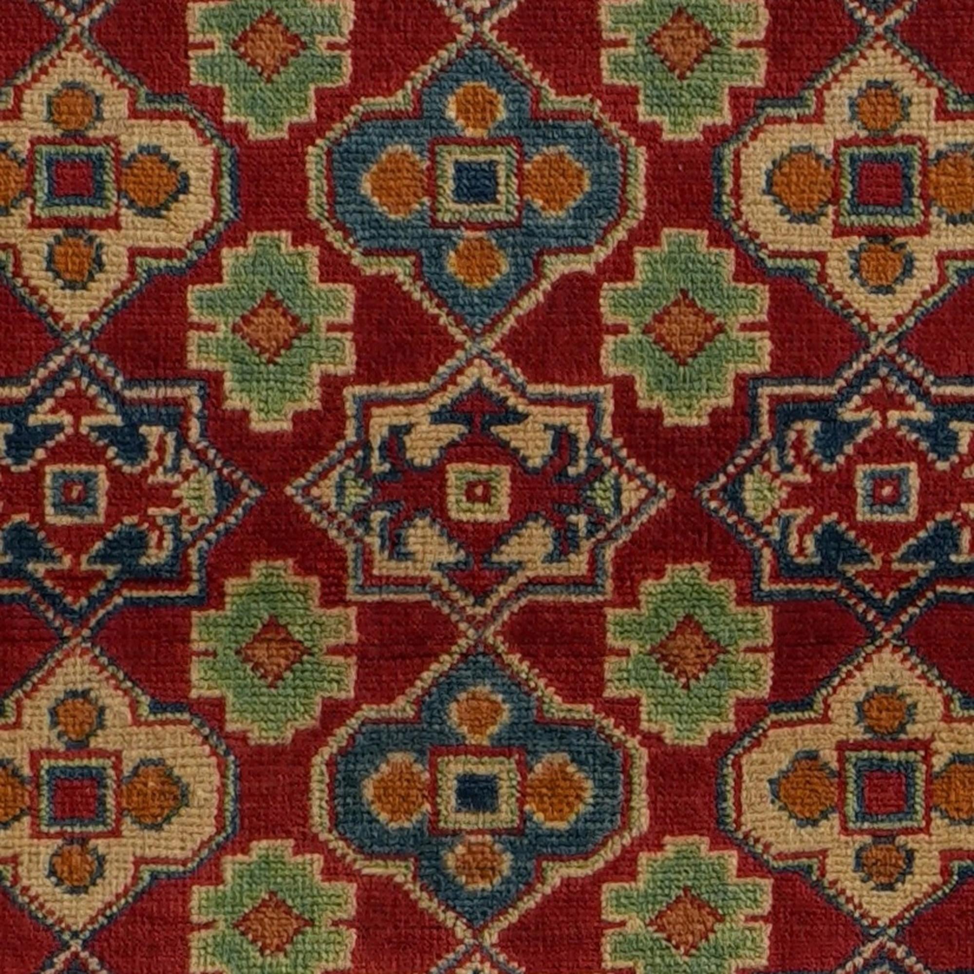Detail image 10 of 10: 2' 10 x 12' 10 Hand Knotted Kazak Runner Rug
