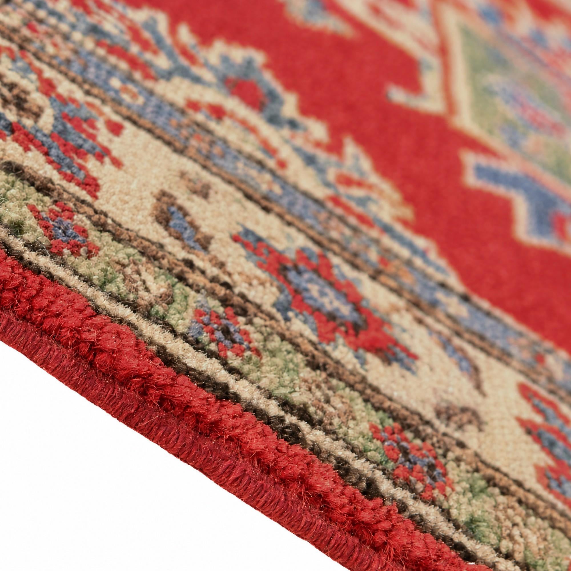 65cm x 165cm anudado a mano Kazak Alfombra Pasillera