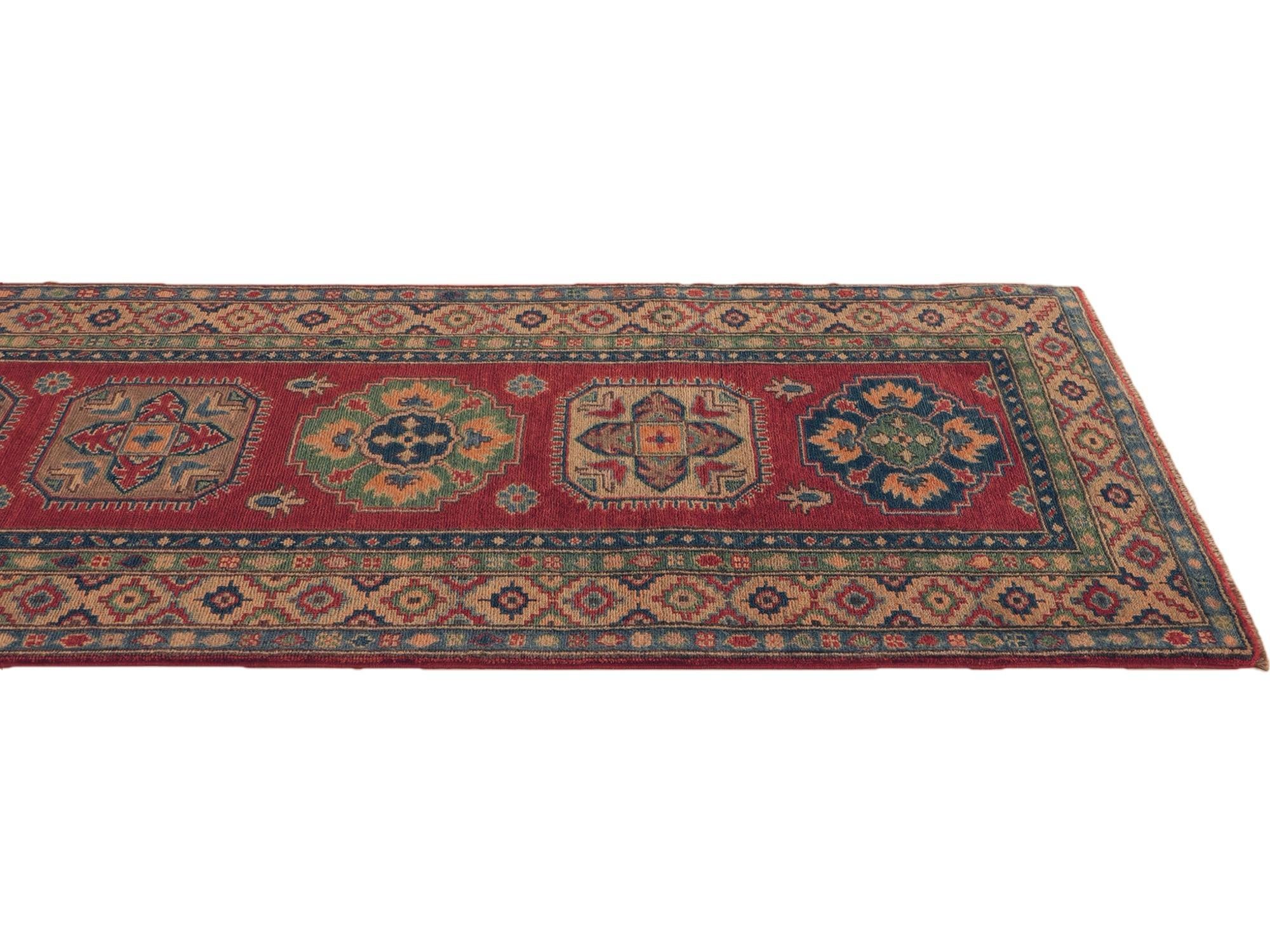 Detail image 6 of 10: 2' 9 x 9' 7 Hand Knotted Kazak Runner Rug