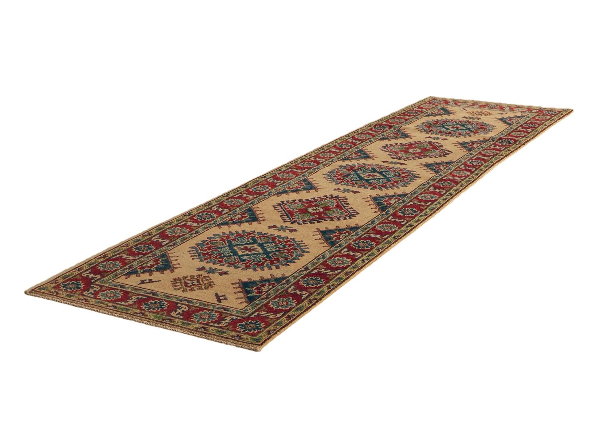 2' 11 x 10' 10 Hand Knotted Kazak Runner Rug