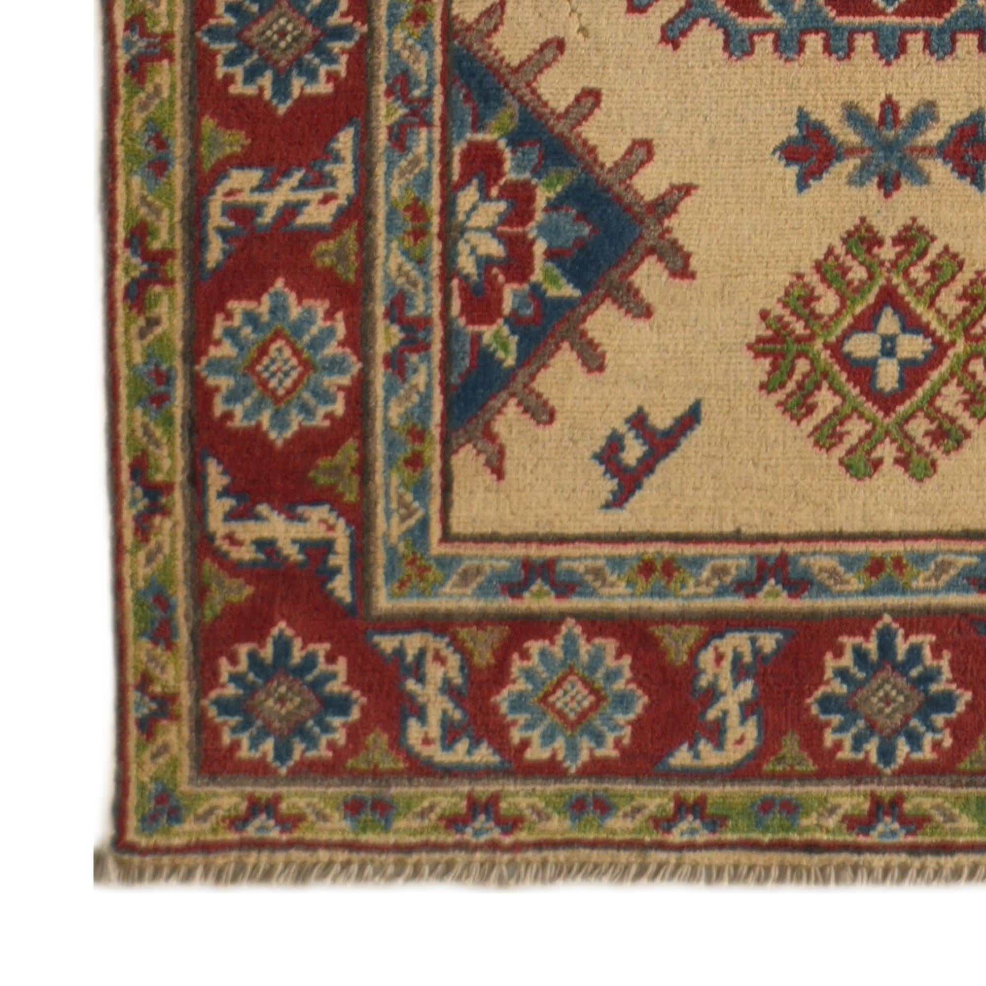 2' 11 x 10' 10 Hand Knotted Kazak Runner Rug