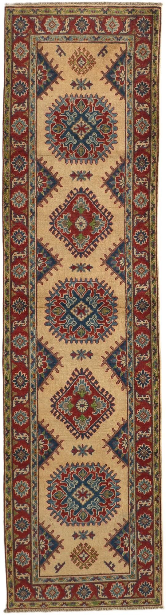 2' 11 x 10' 10 Hand Knotted Kazak Runner Rug