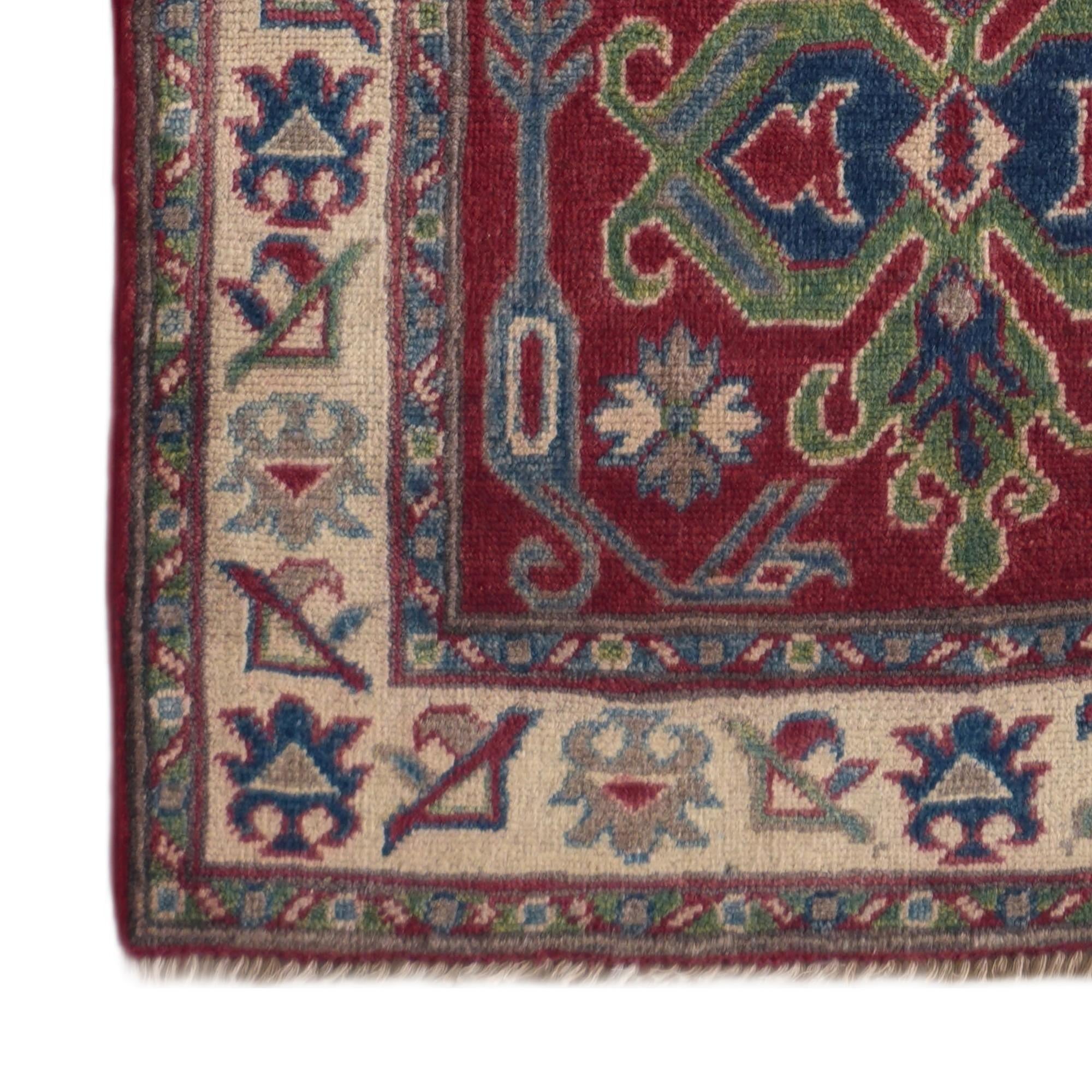 2' 8 x 9' 7 Hand Knotted Kazak Runner Rug