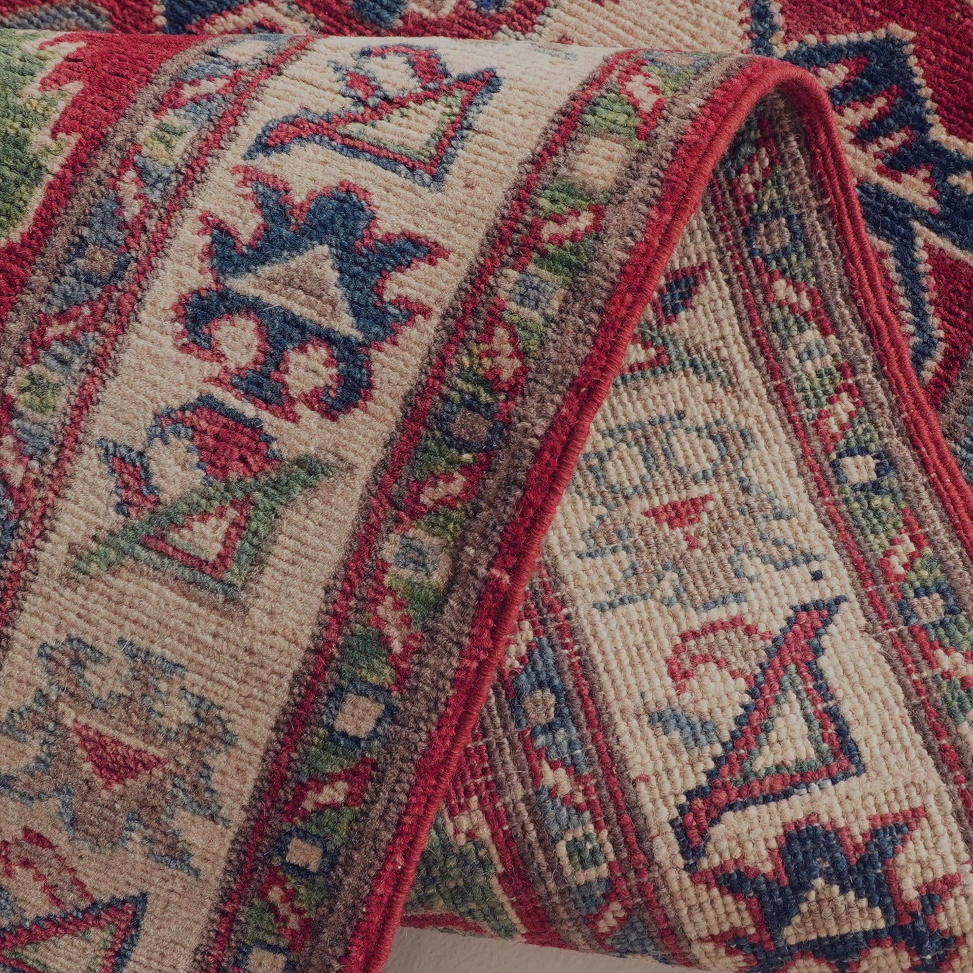 2' 8 x 9' 7 Hand Knotted Kazak Runner Rug