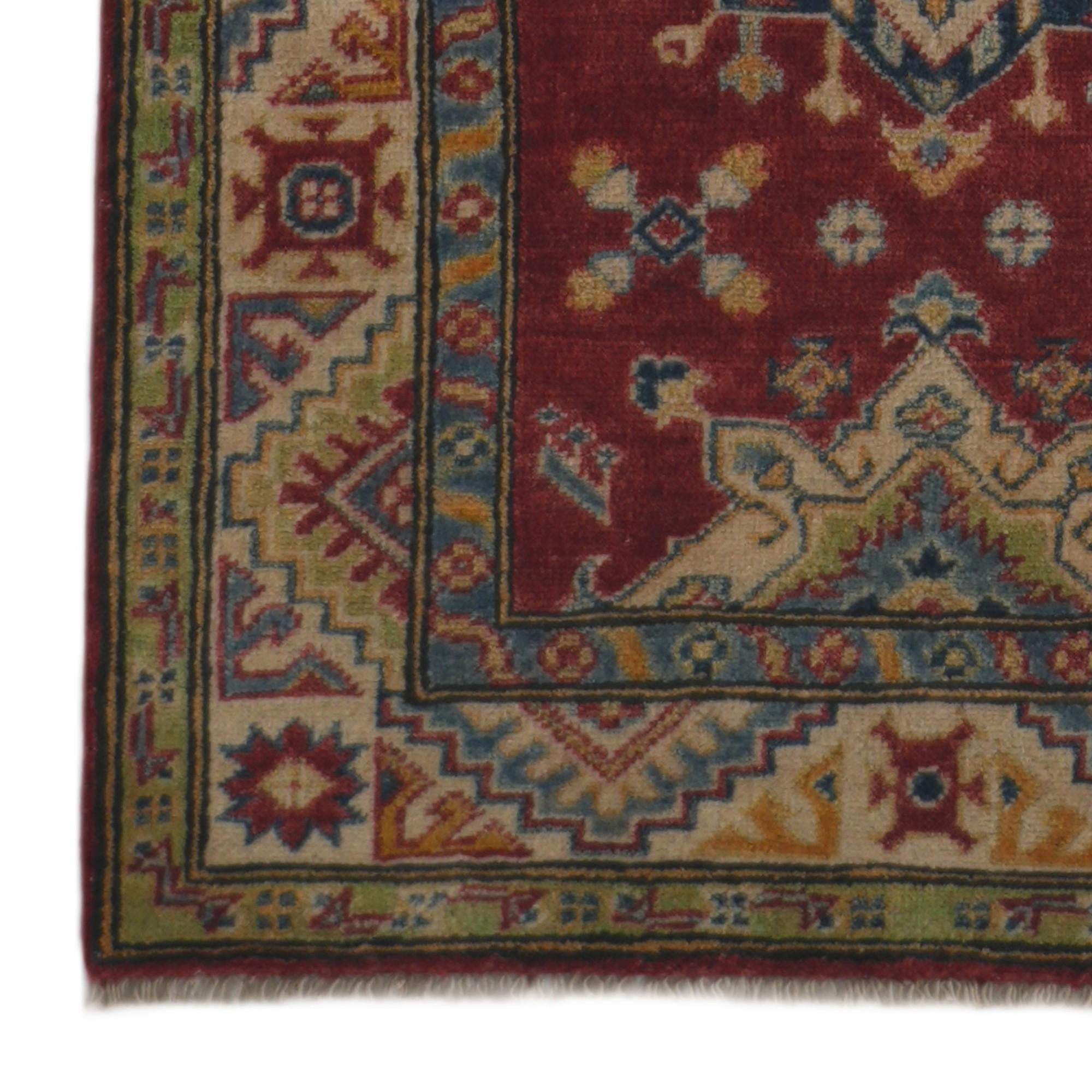 2' 10 x 13' 5 Hand Knotted Kazak Runner Rug