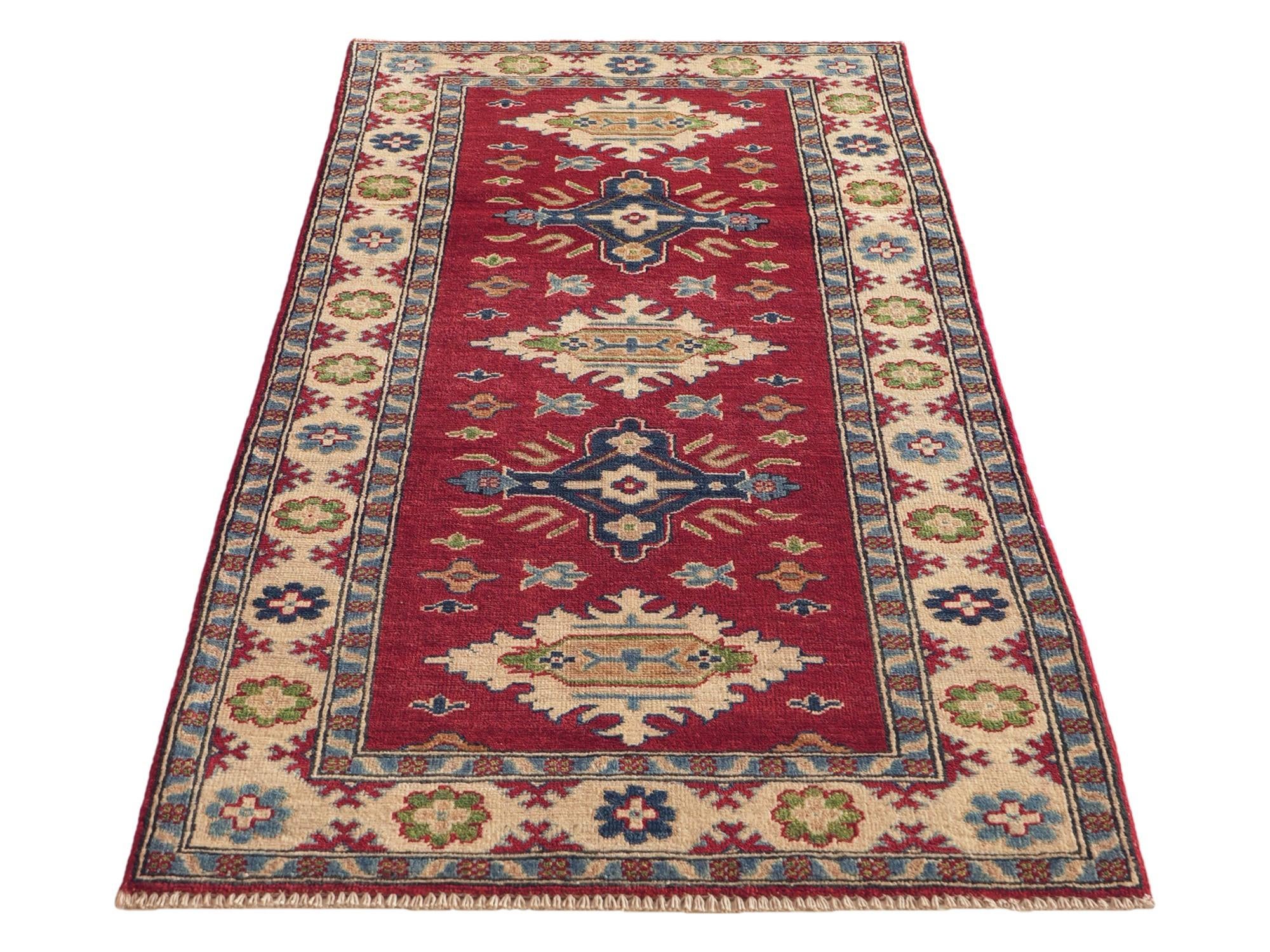 2' 8 x 6' 3 Hand Knotted Kazak Runner Rug