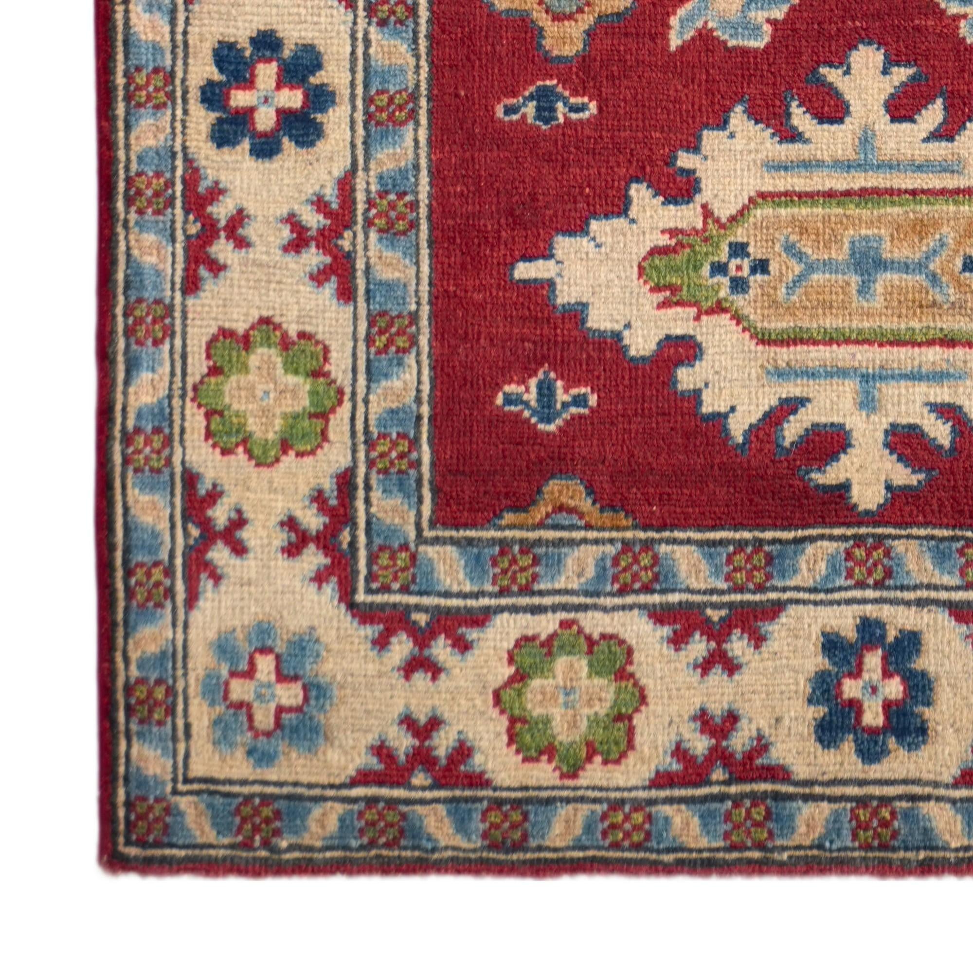 2' 8 x 6' 3 Hand Knotted Kazak Runner Rug