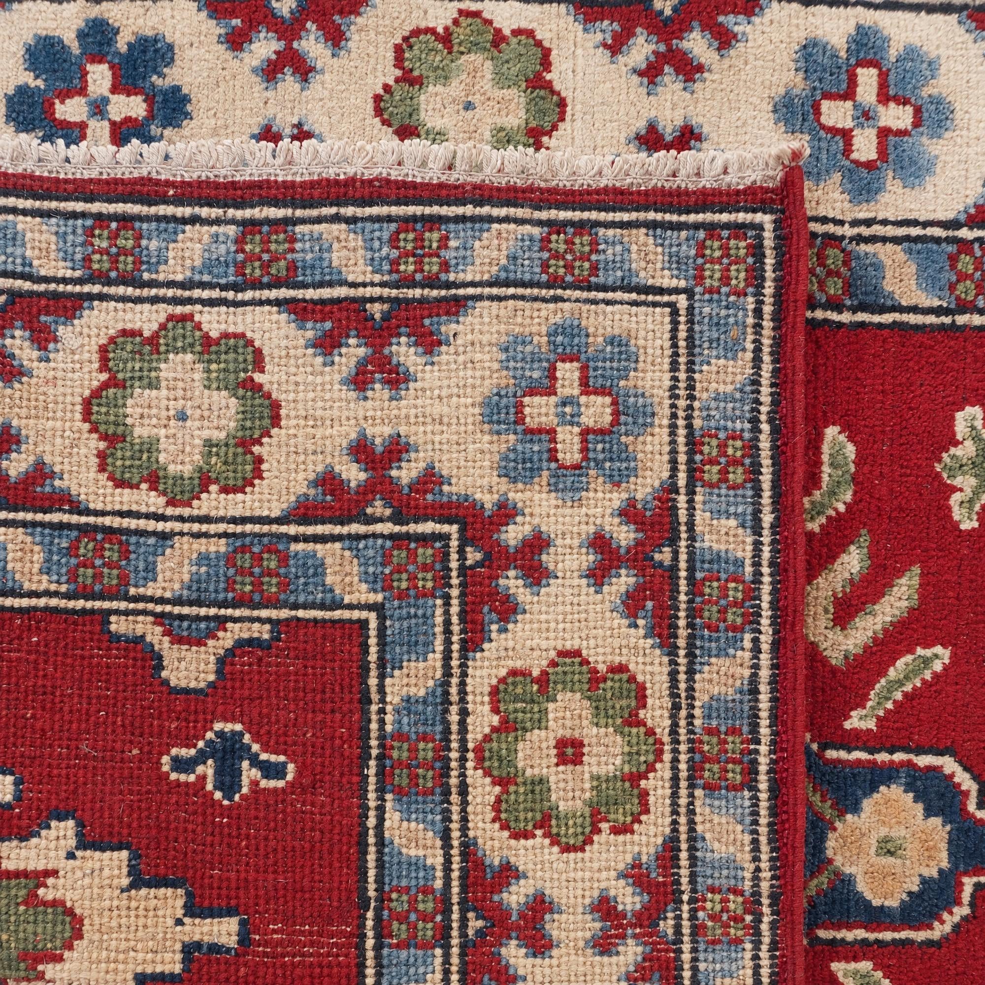 2' 8 x 6' 3 Hand Knotted Kazak Runner Rug