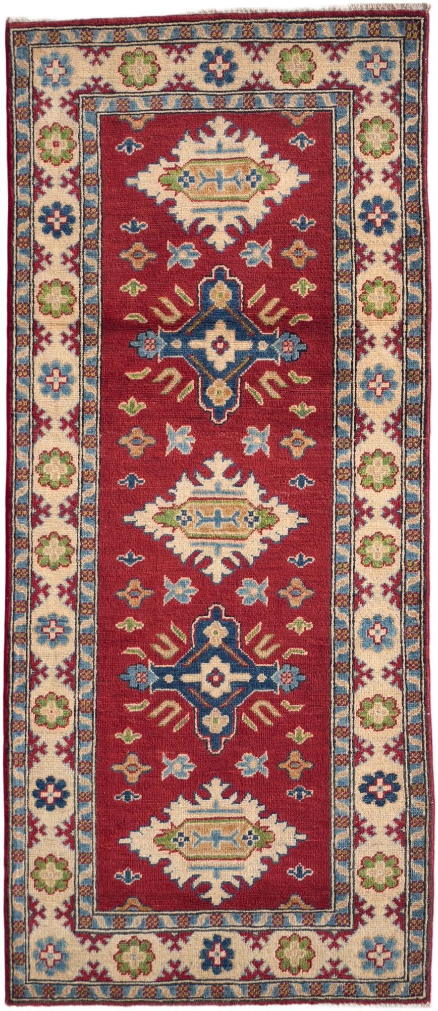 2' 8 x 6' 3 Hand Knotted Kazak Runner Rug