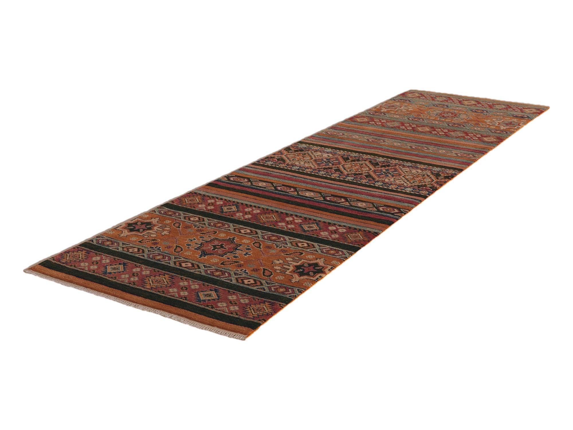 80cm x 295cm anudado a mano Kazak Alfombra Pasillera