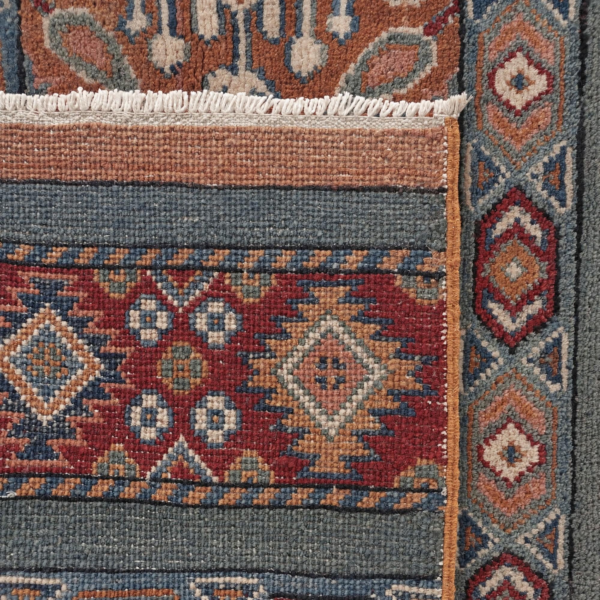 80cm x 295cm Handgeknüpft Kazak Läufer Teppich