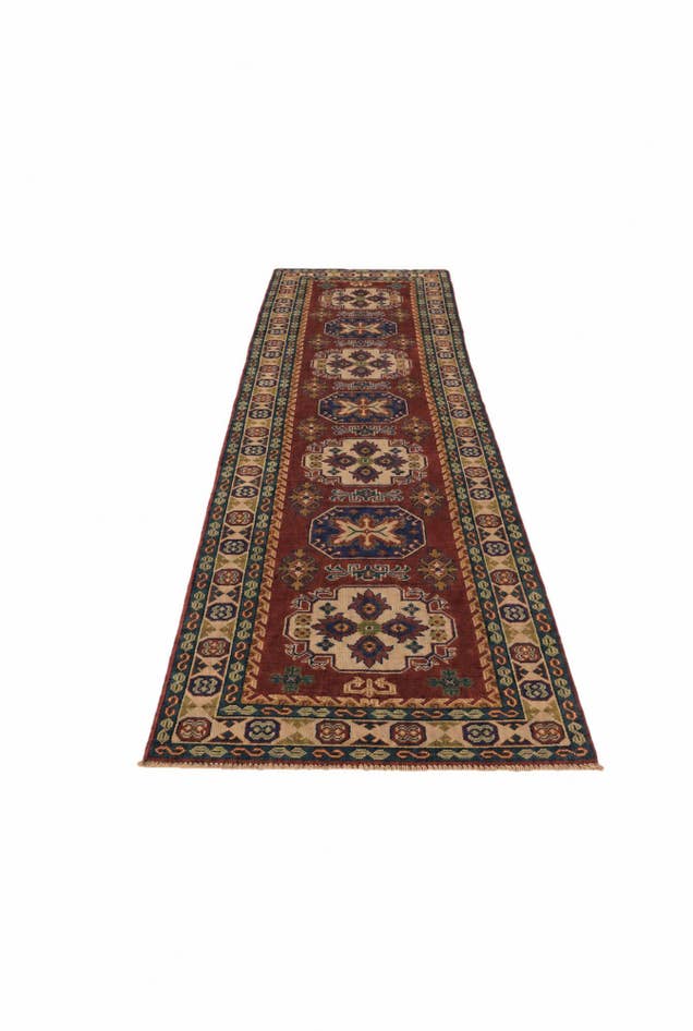 Detail image of 2' 6 x 10' 1 Hand Knotted Kazak Runner Rug