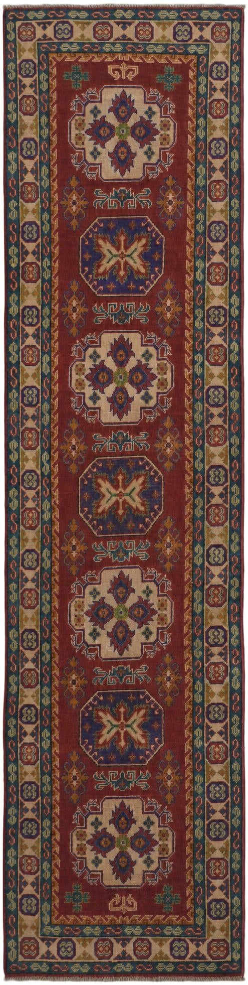 2' 6 x 10' 1 Hand Knotted Kazak Runner Rug