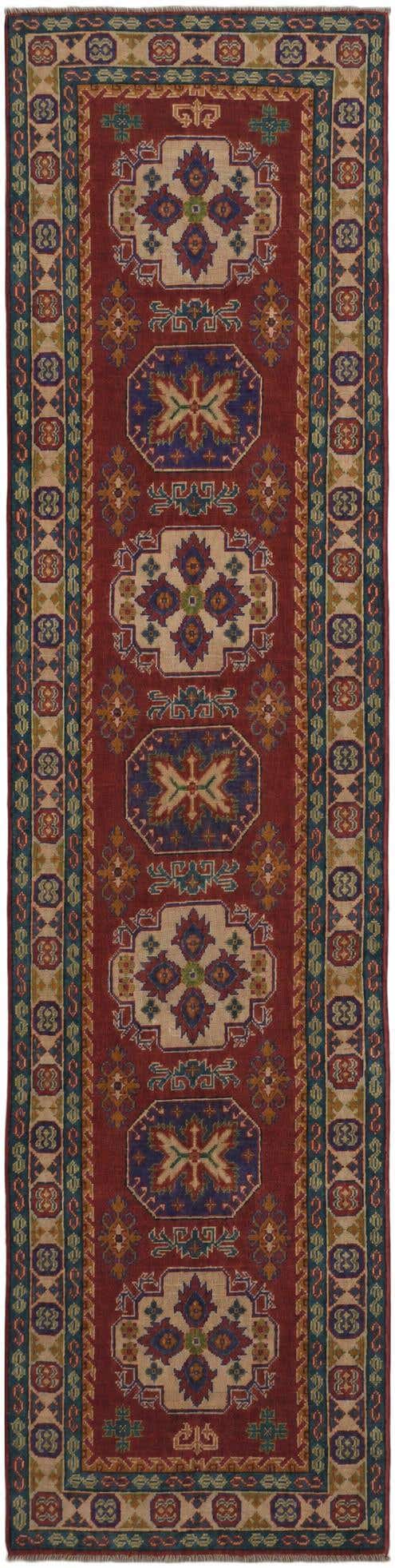 2' 6 x 10' 1 Hand Knotted Kazak Runner Rug