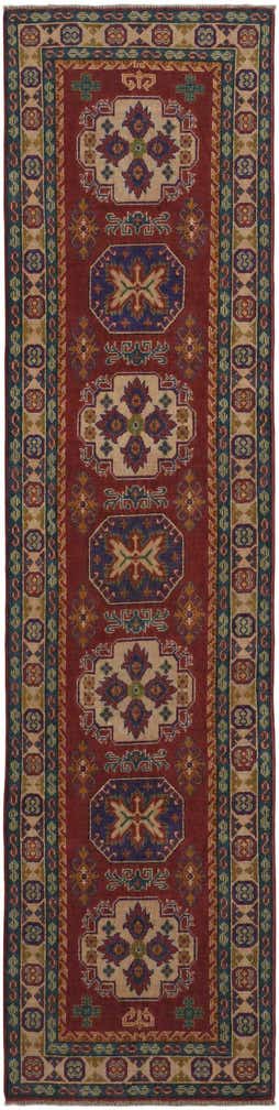 2' 6 x 10' 1 Hand Knotted Kazak Runner Rug