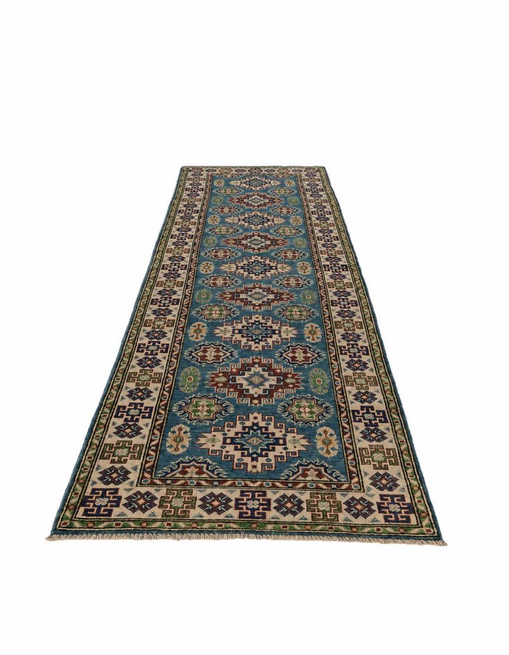 Detail image of 2' 7 x 9' 10 Hand Knotted Kazak Runner Rug