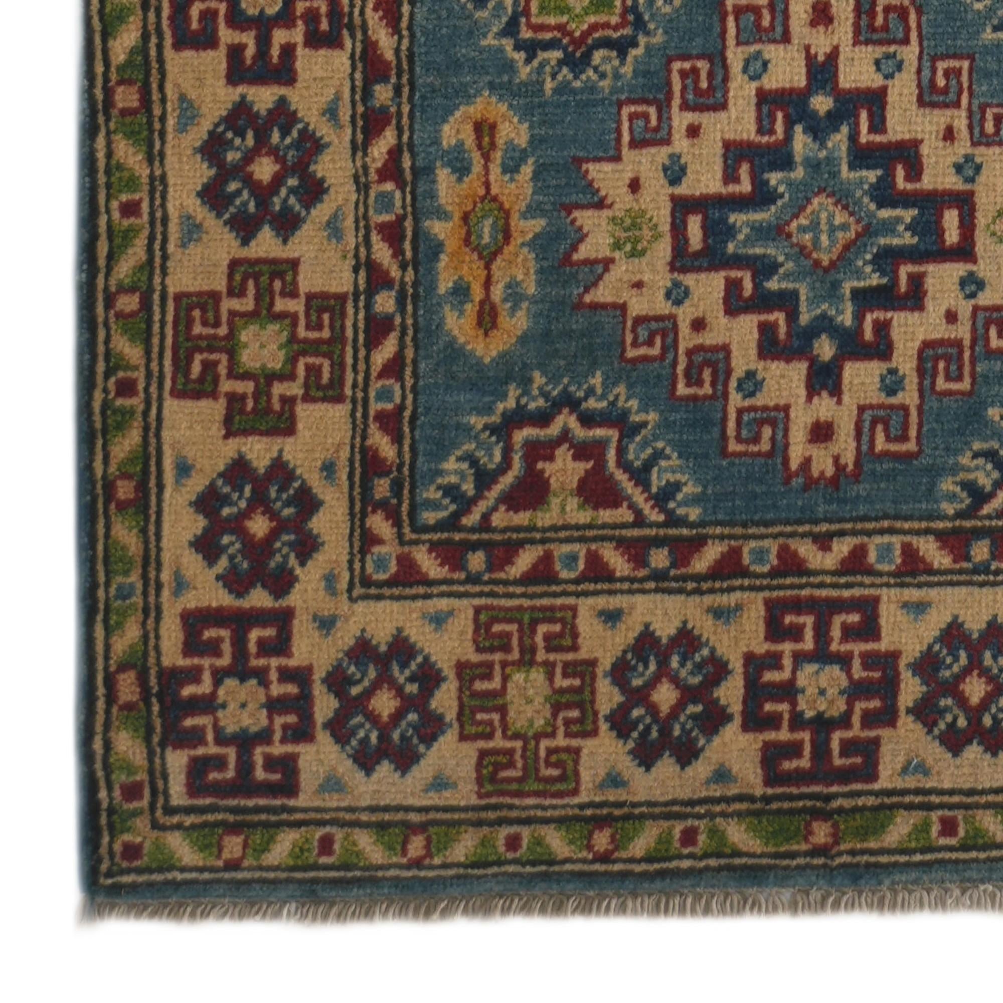 2' 7 x 9' 10 Hand Knotted Kazak Runner Rug