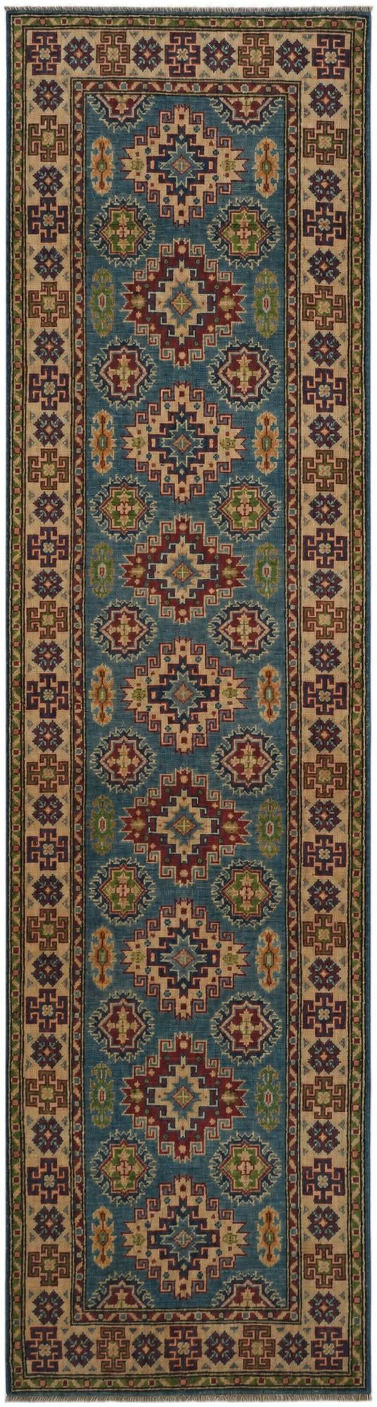 2' 7 x 9' 10 Hand Knotted Kazak Runner Rug