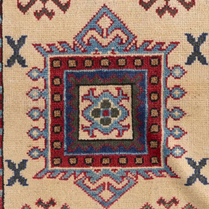 65cm x 180cm anudado a mano Kazak Alfombra Pasillera