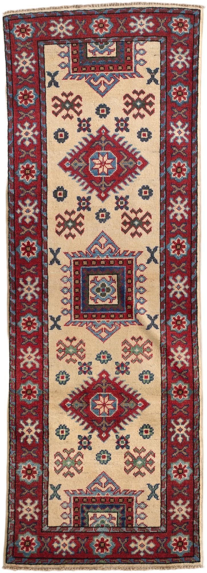 2' 1 x 5' 10 Hand Knotted Kazak Runner Rug