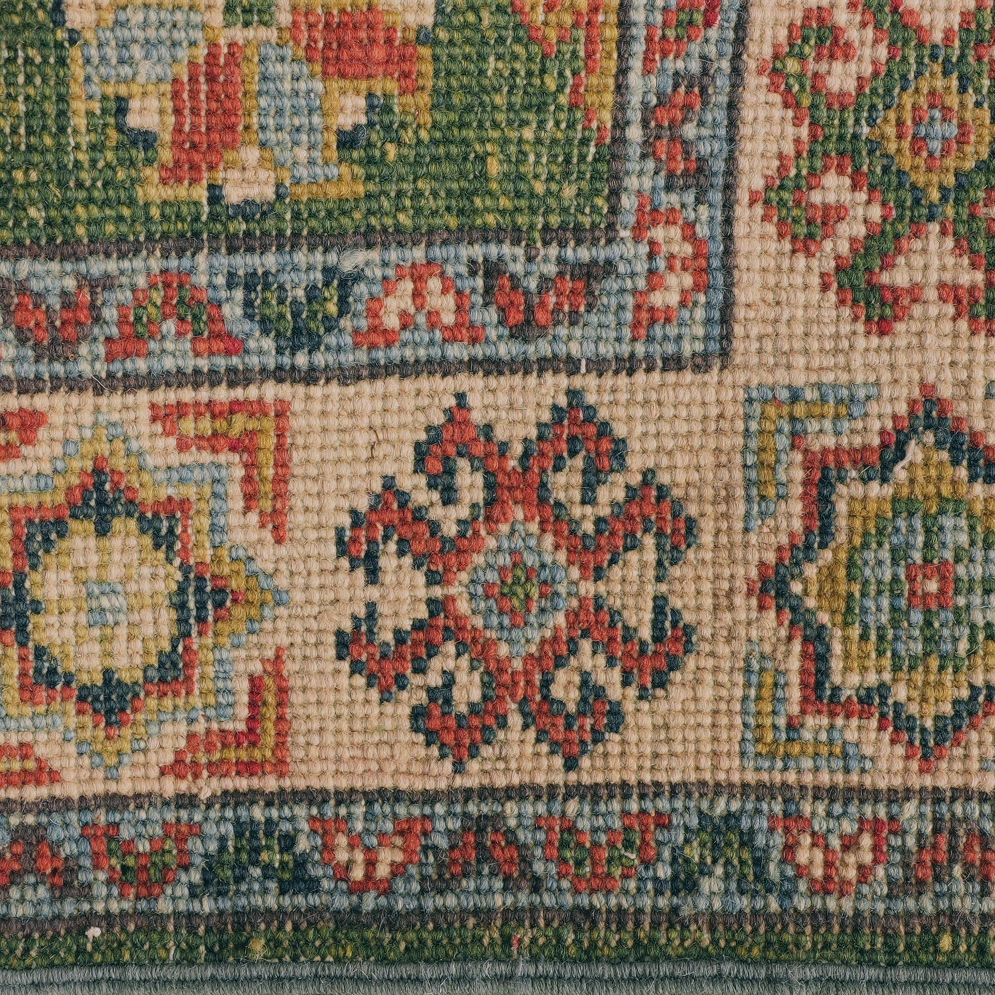 80cm x 205cm Hand Knotted Kazak Runner Rug