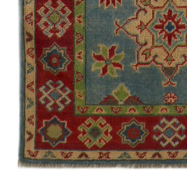 80cm x 490cm Handgeknüpft Kazak Läufer Teppich