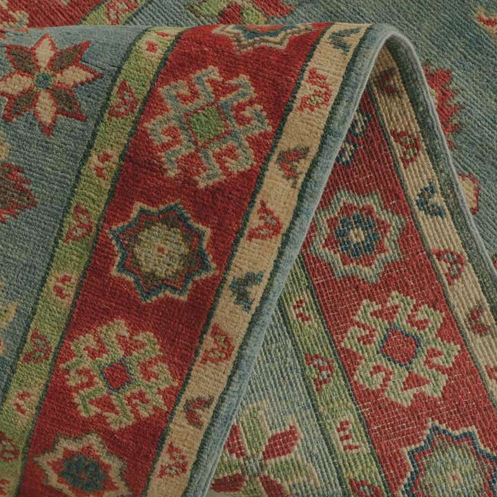 80cm x 490cm Handgeknüpft Kazak Läufer Teppich