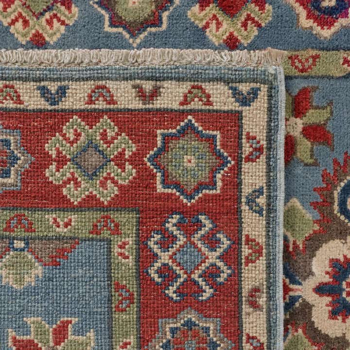 80cm x 490cm Handgeknüpft Kazak Läufer Teppich