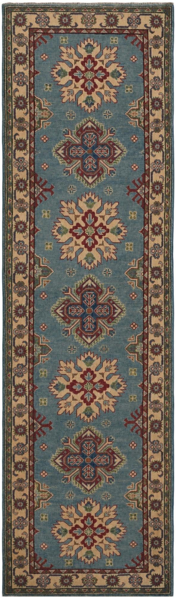 2' 9 x 9' 7 Hand Knotted Kazak Runner Rug