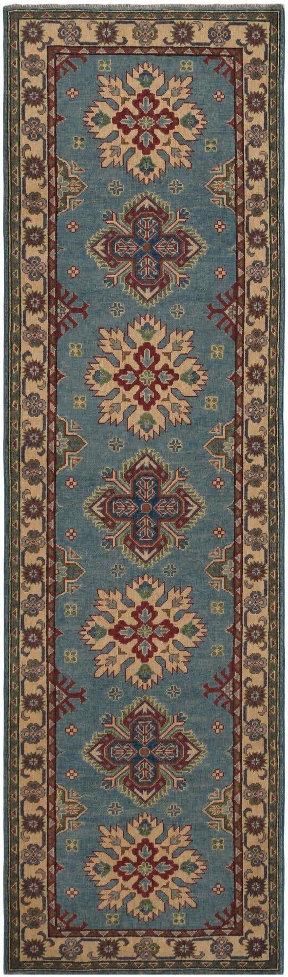 2' 9 x 9' 7 Hand Knotted Kazak Runner Rug