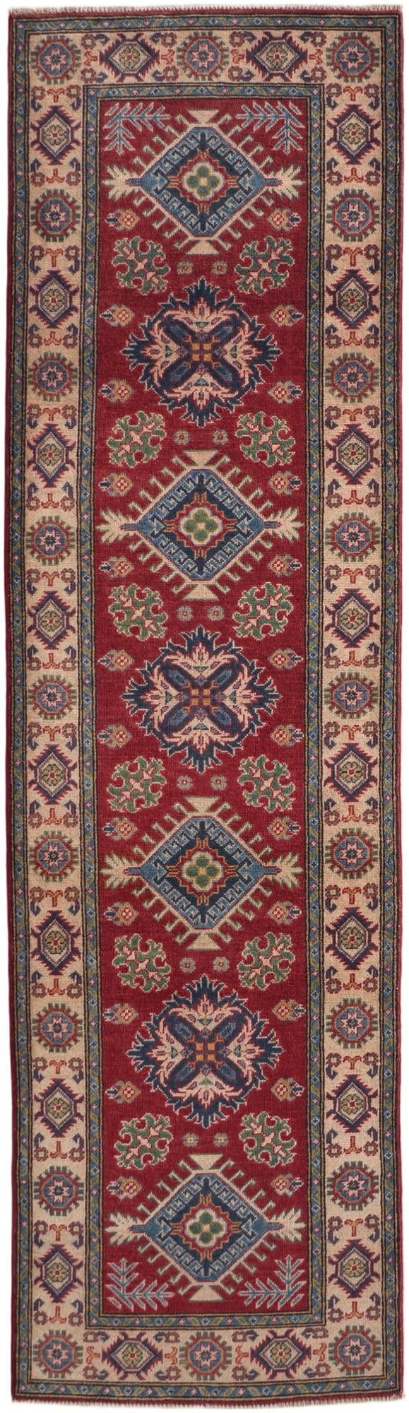 Detail image 2 of 10: 2' 9 x 9' 9 Hand Knotted Kazak Runner Rug