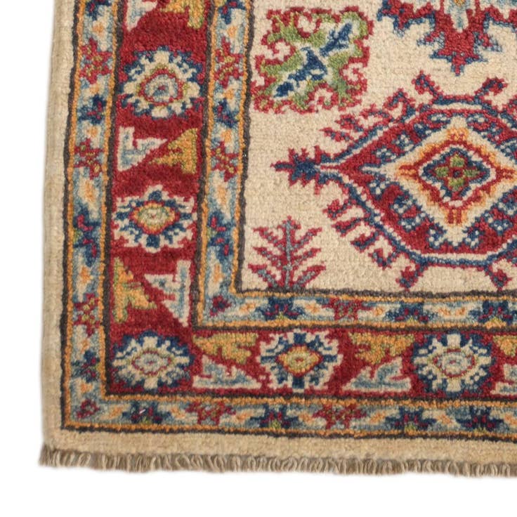 Detail image of 65cm x 190cm Hand Knotted Kazak Runner Rug