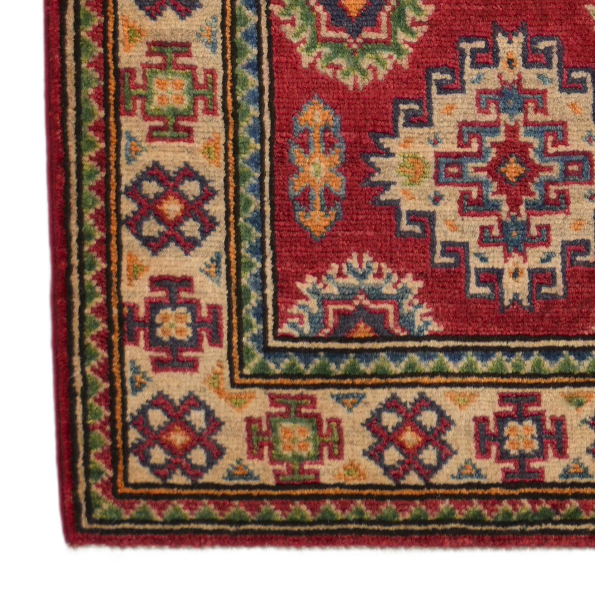 2' x 5' 11 Hand Knotted Kazak Runner Rug