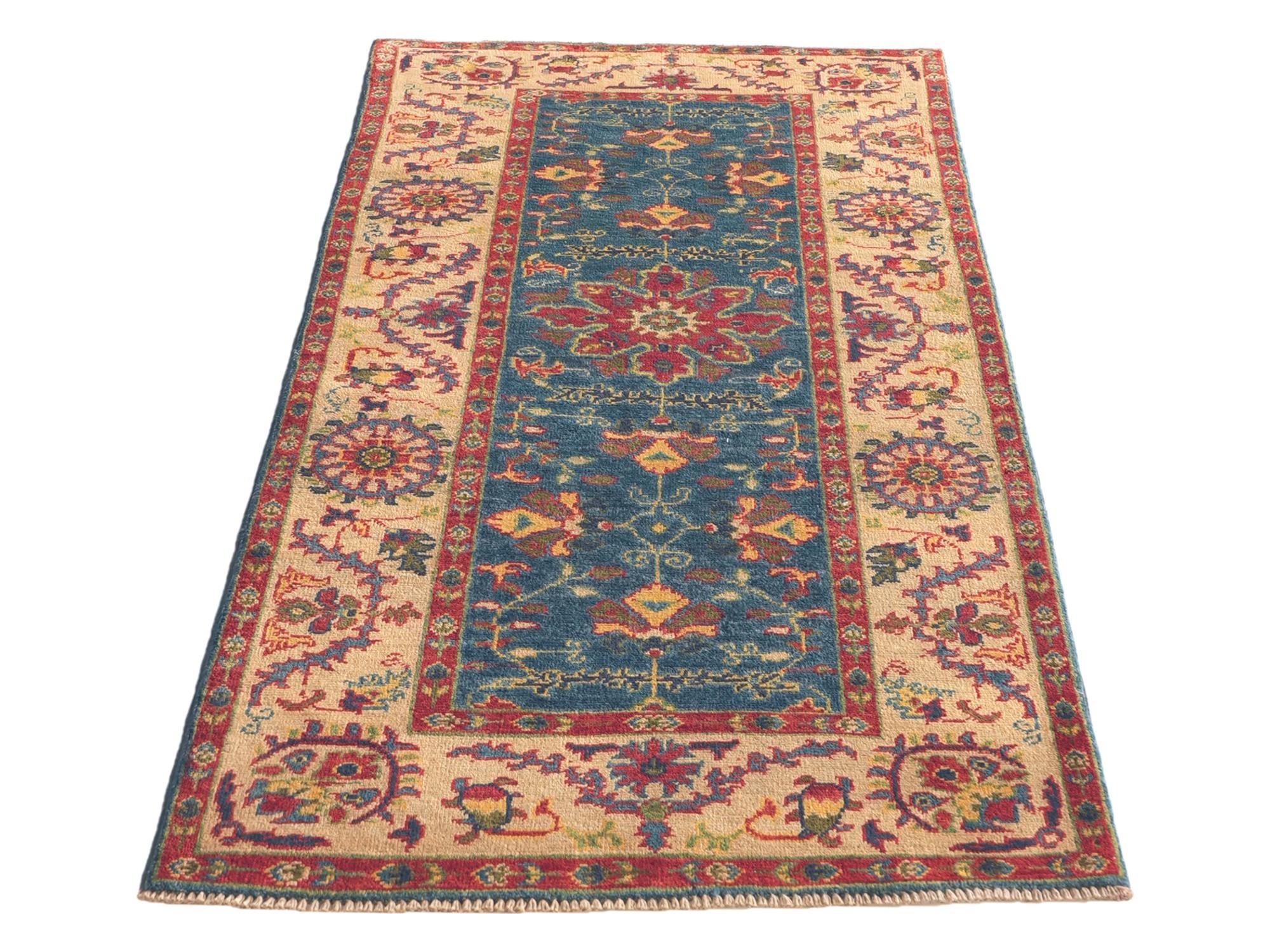 2' 8 x 6' 6 Hand Knotted Kazak Runner Rug
