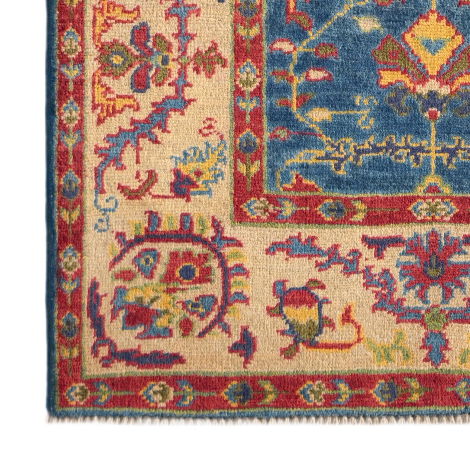 2' 8 x 6' 6 Hand Knotted Kazak Runner Rug