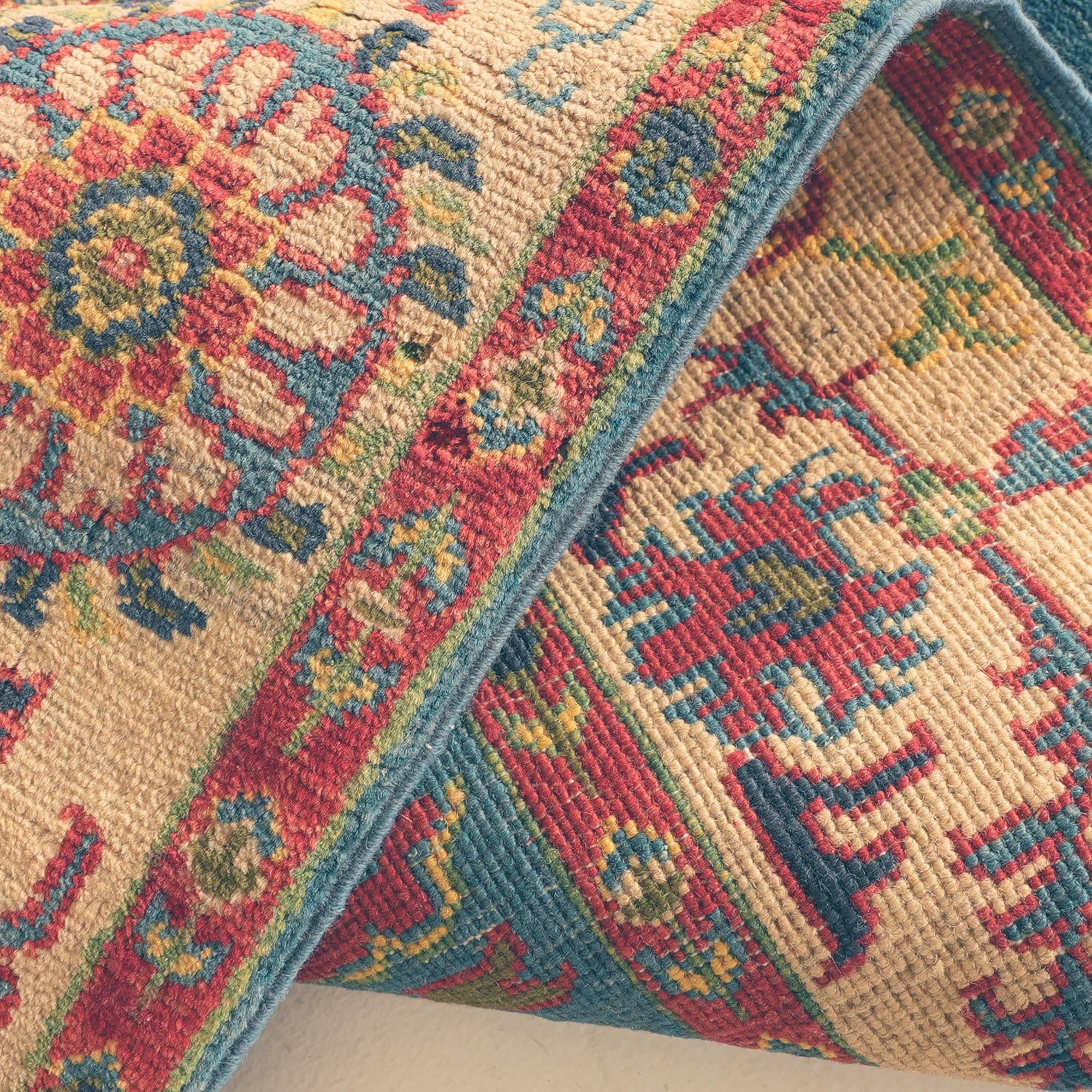 2' 8 x 6' 6 Hand Knotted Kazak Runner Rug