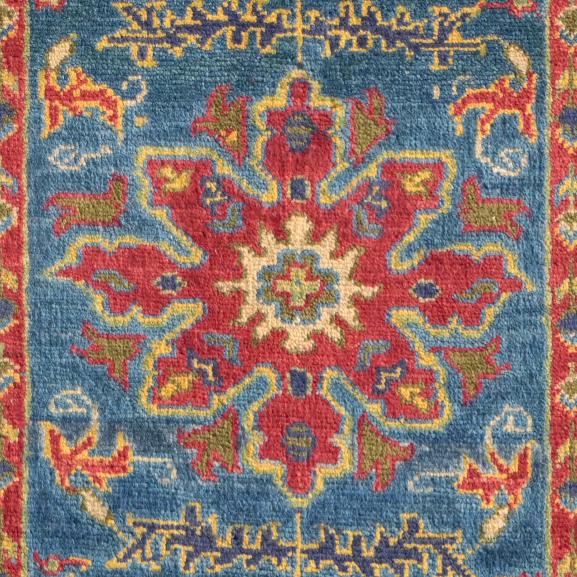 2' 8 x 6' 6 Hand Knotted Kazak Runner Rug