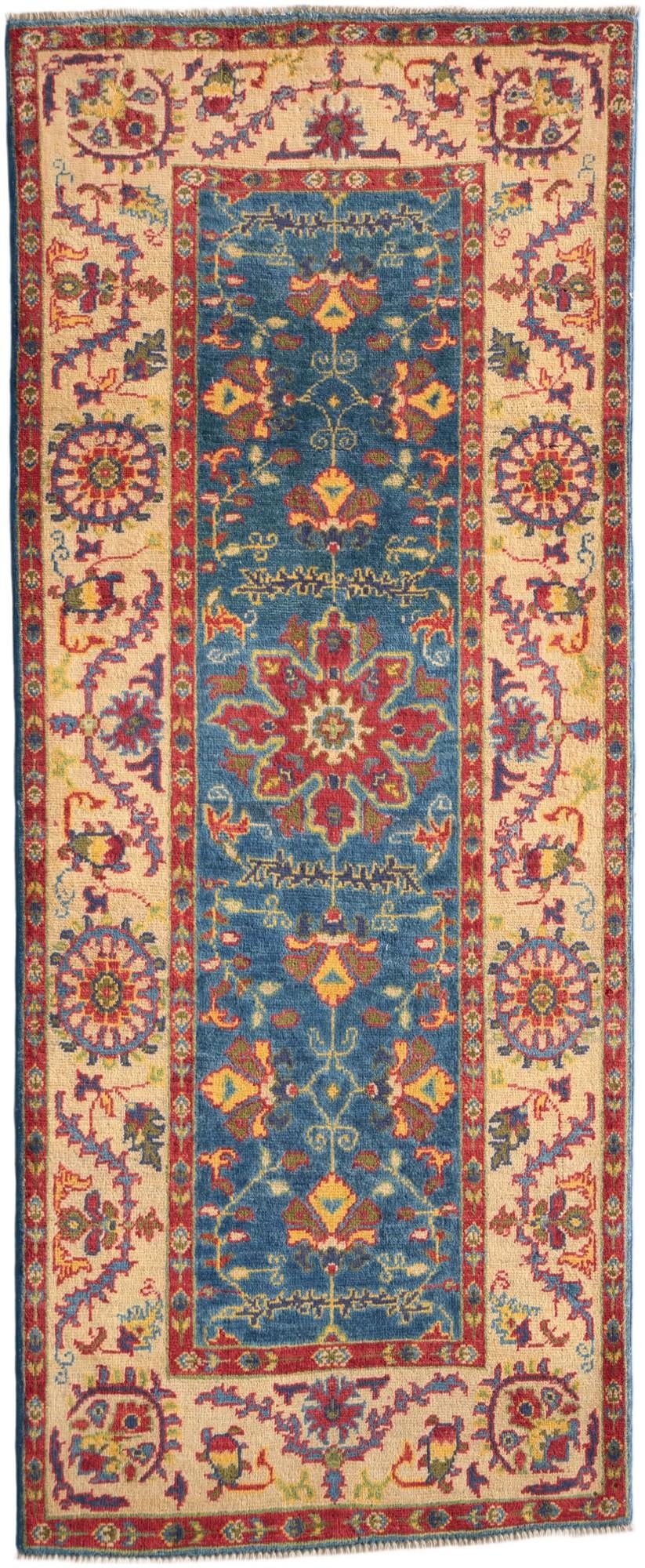 2' 8 x 6' 6 Hand Knotted Kazak Runner Rug