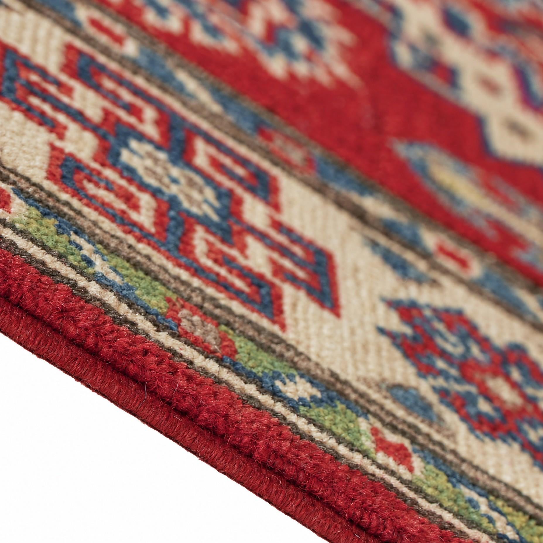 2' 8 x 8' 1 Hand Knotted Kazak Runner Rug