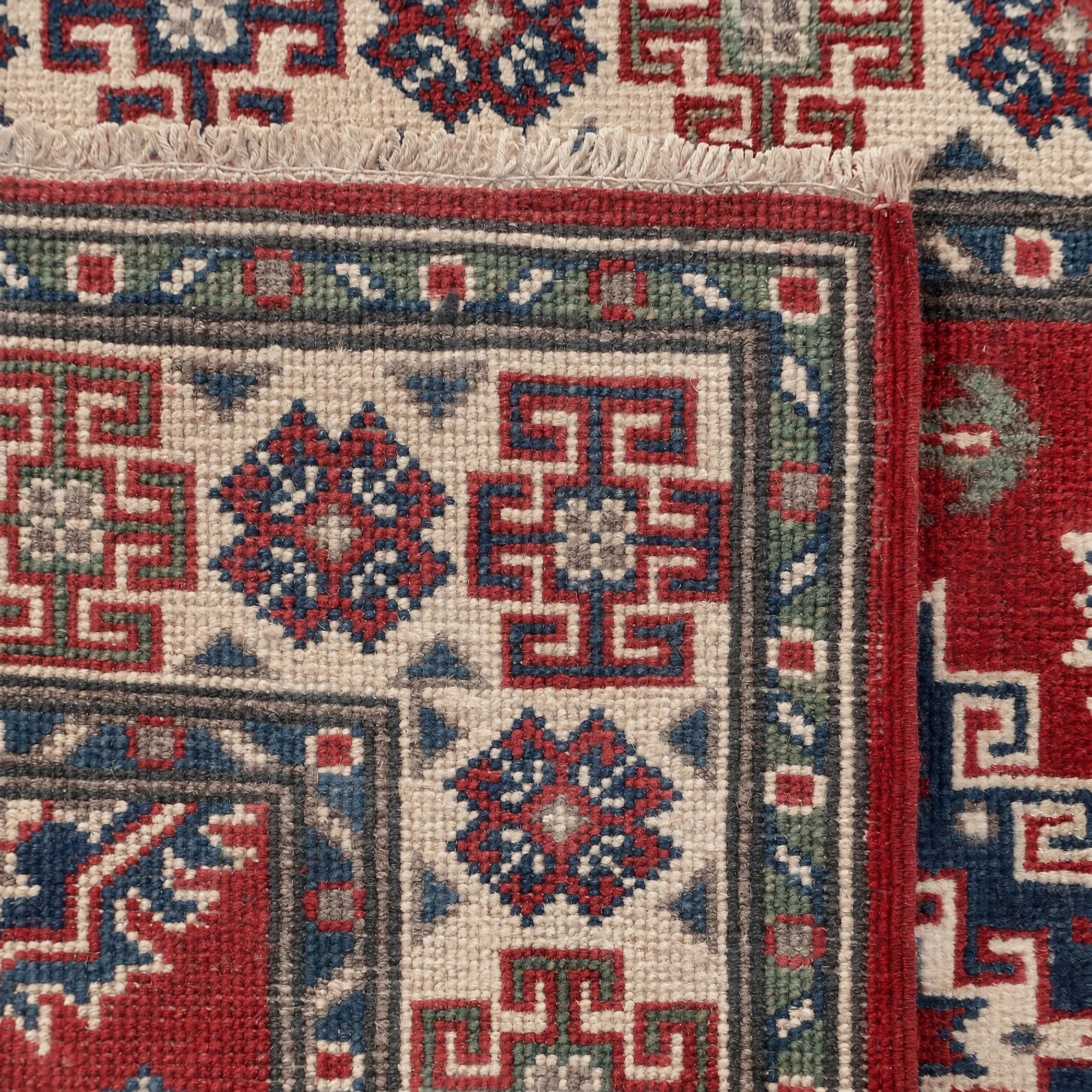 2' 8 x 8' 1 Hand Knotted Kazak Runner Rug
