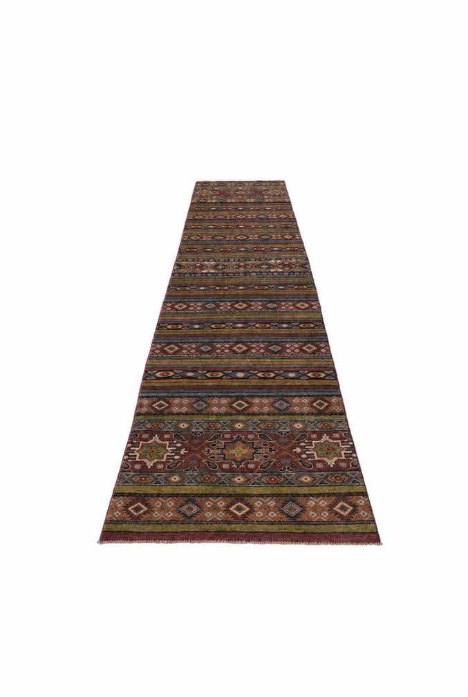 3' 1 x 16' 2 Hand Knotted Kazak Runner Rug